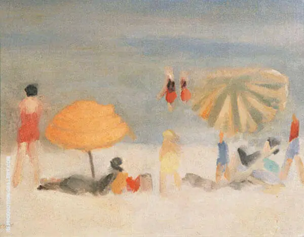 Beach Scene By Clarice Beckett