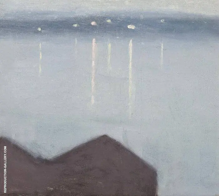 Lights Across the Bay By Clarice Beckett