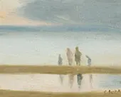 On the Sandbar c1930 By Clarice Beckett