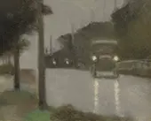 Motor Lights 1929 By Clarice Beckett