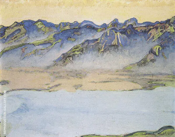 Rising Fog over The Savoy Alps 1917 By Ferdinand Hodler