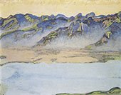 Rising Fog over The Savoy Alps 1917 By Ferdinand Hodler