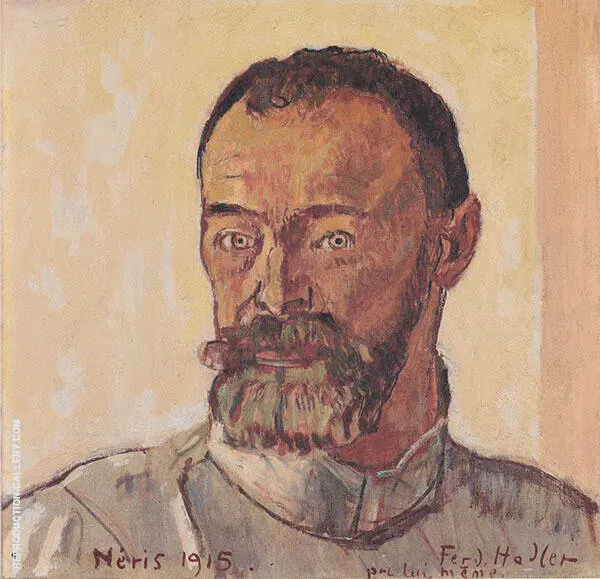 Self Portrait at Neris 1915 By Ferdinand Hodler