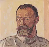 Self Portrait at Neris 1915 By Ferdinand Hodler
