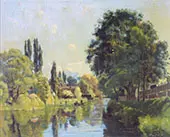 The Aatekanal near Thun 1879 By Ferdinand Hodler