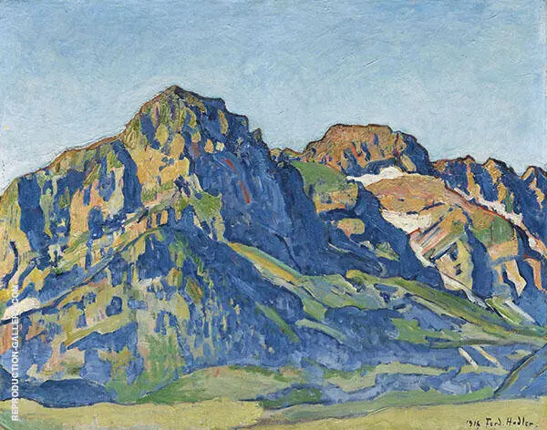 The Dents Blanches 1916 By Ferdinand Hodler