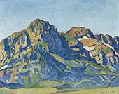 The Dents Blanches 1916 By Ferdinand Hodler
