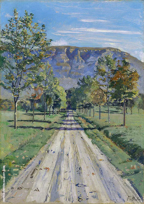 The Road to Evordes c1890 By Ferdinand Hodler