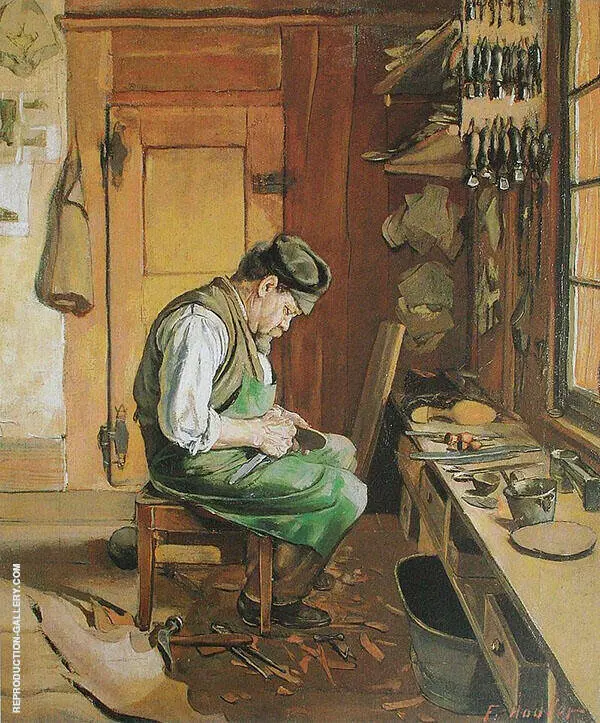 The Shiemaker 1878 By Ferdinand Hodler