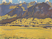 View of The Fromberghorn from Reichenbach 1903 By Ferdinand Hodler