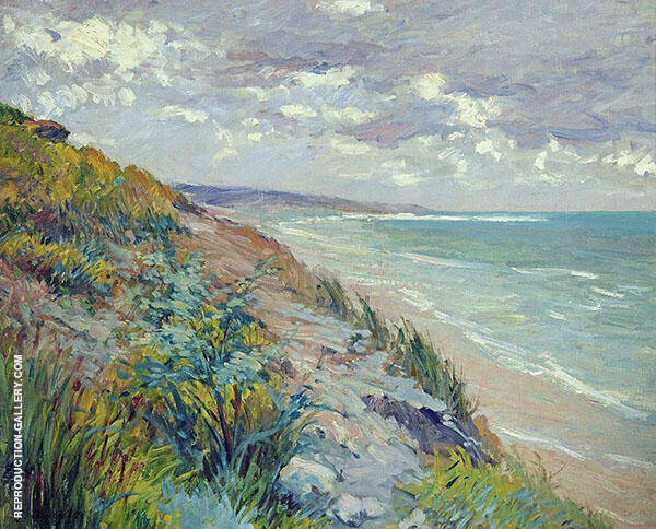 Cliffs by the Sea at Trouville | Oil Painting Reproduction