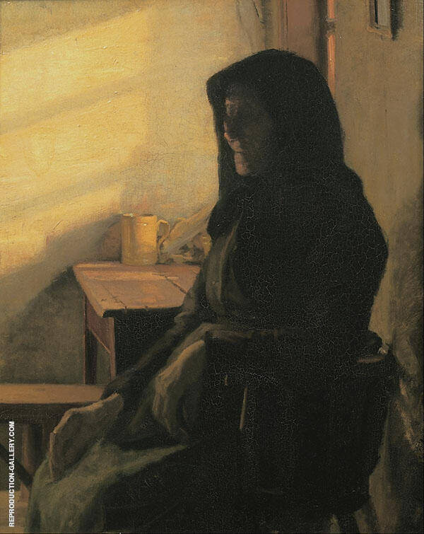 A Blind Woman in Her Room by Anna Ancher | Oil Painting Reproduction