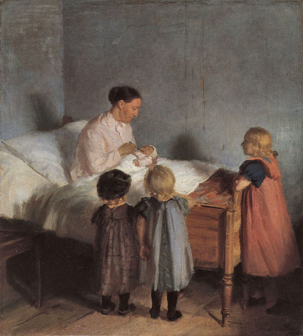 A Newborn Brother 1905 By Anna Ancher