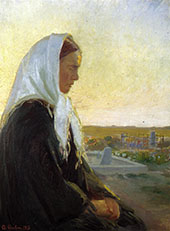 At The Grave By Anna Ancher