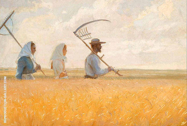 Harvest Time 1901 by Anna Ancher | Oil Painting Reproduction