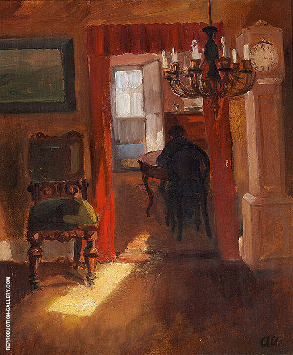 Interior from Skagen with a Ray of Sunlight on The Floor | Oil Painting Reproduction