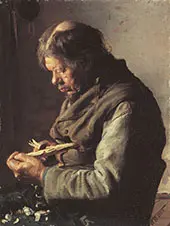 Lars Gaihede Whittling a Stick By Anna Ancher