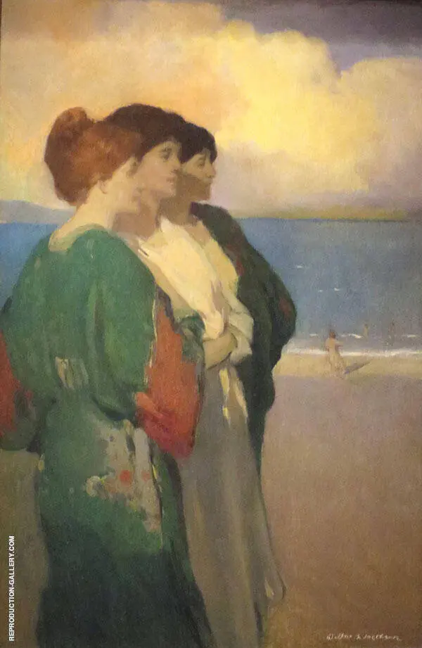 Song of The Sea The Three Graces By Arthur Frank Mathews