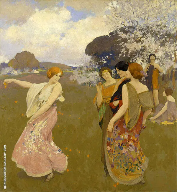 Spring Dance By Arthur Frank Mathews