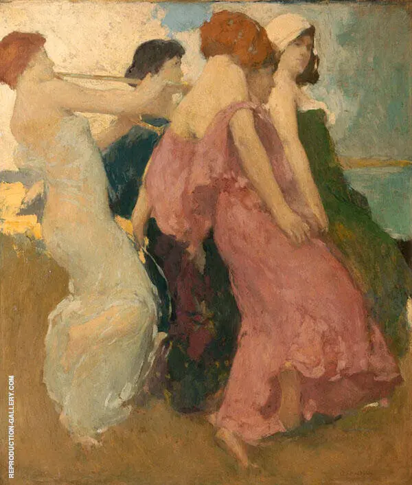 The Dancers By Arthur Frank Mathews