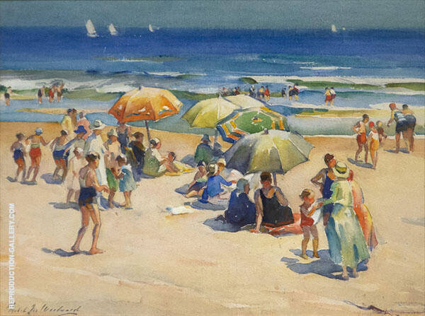Beach Scene 2 by Mabel May Woodward | Oil Painting Reproduction