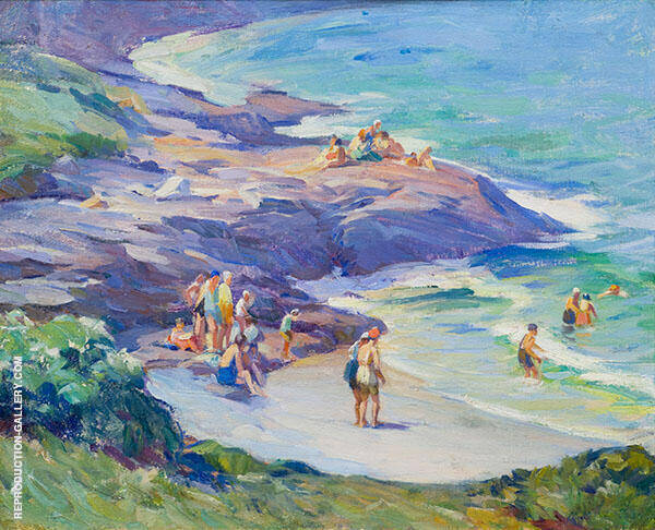 Ogunquit Bathers by Mabel May Woodward | Oil Painting Reproduction