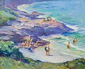 Ogunquit Bathers By Mabel May Woodward