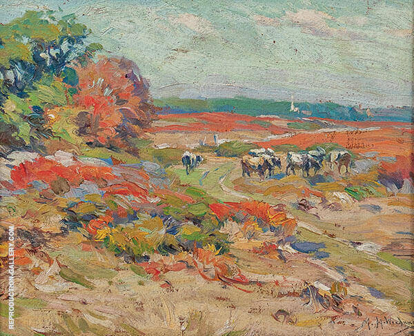 Seaside Pasture by Mabel May Woodward | Oil Painting Reproduction