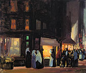 Bleeker and Carmine Streets By George Luks