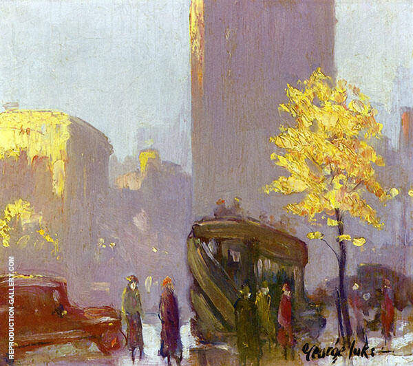 Fifth Avenue New York by George Luks | Oil Painting Reproduction