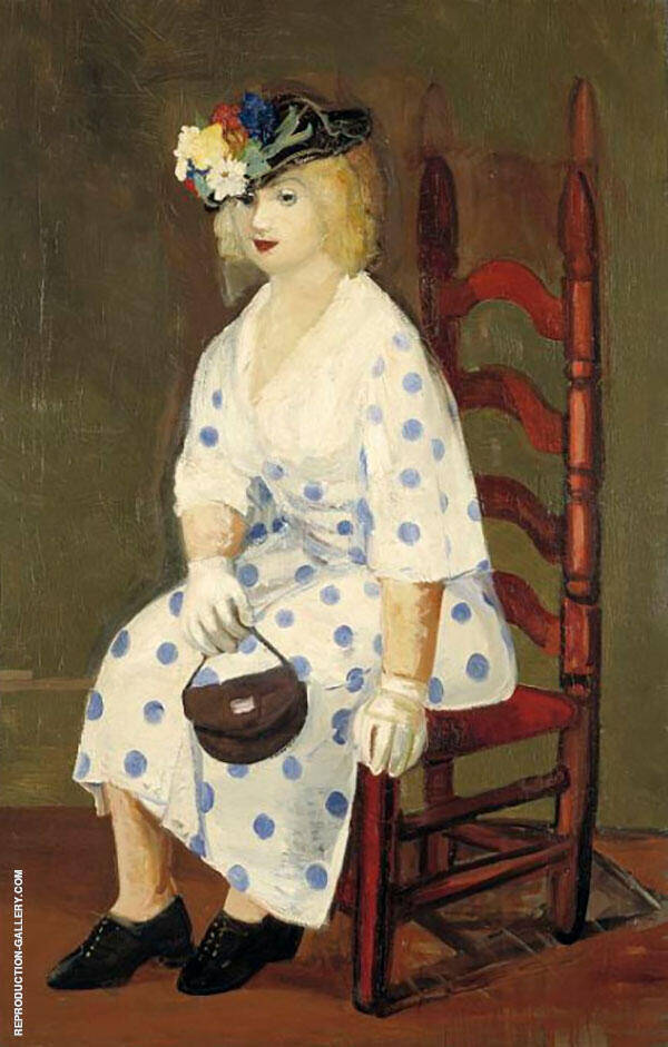 The Polka Dot Dress by George Luks | Oil Painting Reproduction