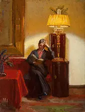 Reading in The Drawing Room By Anna Ancher