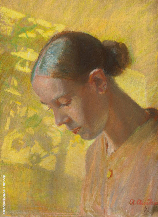 Self Portrait by Anna Ancher | Oil Painting Reproduction