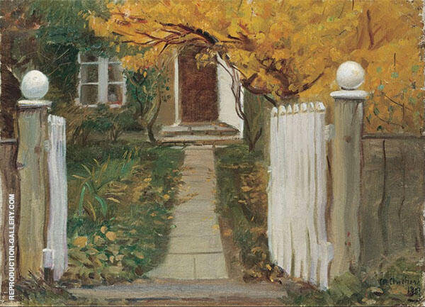 The Entrance to our Garden 1903 by Anna Ancher | Oil Painting Reproduction