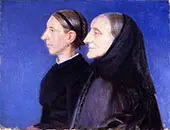 Portrait of Ane Hedvig Brondum and her Daughter Hulda 1895 By Anna Ancher