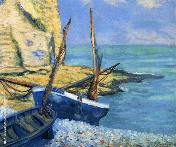 Boats at Etretat by Theodore Earl Butler | Oil Painting Reproduction