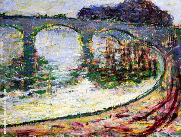 Bridge at Vernon 1905 by Theodore Earl Butler | Oil Painting Reproduction