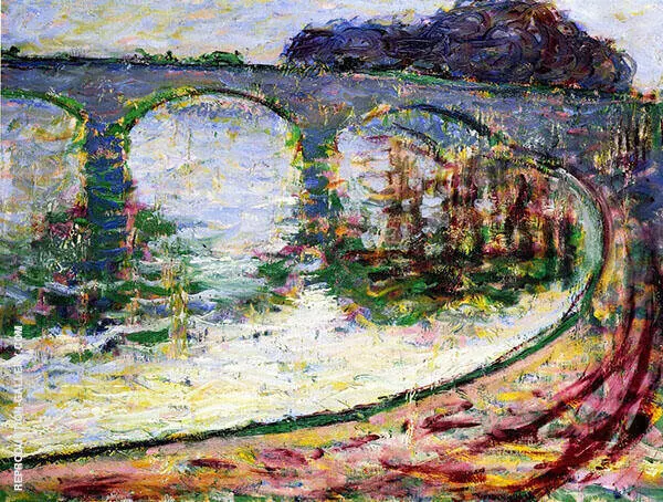 Bridge at Vernon 1905 By Theodore Earl Butler
