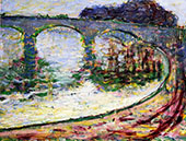 Bridge at Vernon 1905 By Theodore Earl Butler