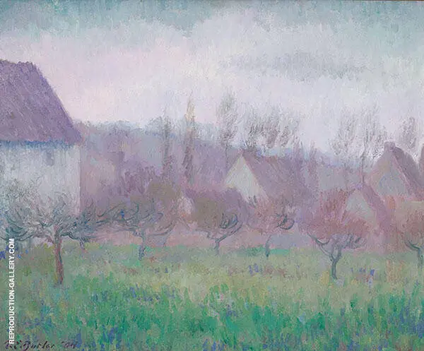 Farm Orchard in Winter Giverny By Theodore Earl Butler