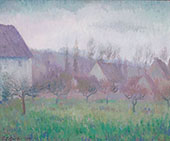 Farm Orchard in Winter Giverny By Theodore Earl Butler