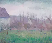 Farm Orchard in Winter Giverny By Theodore Earl Butler