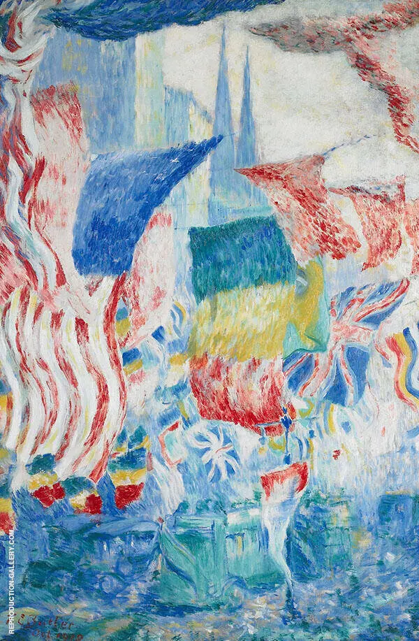 Flags 1918 By Theodore Earl Butler