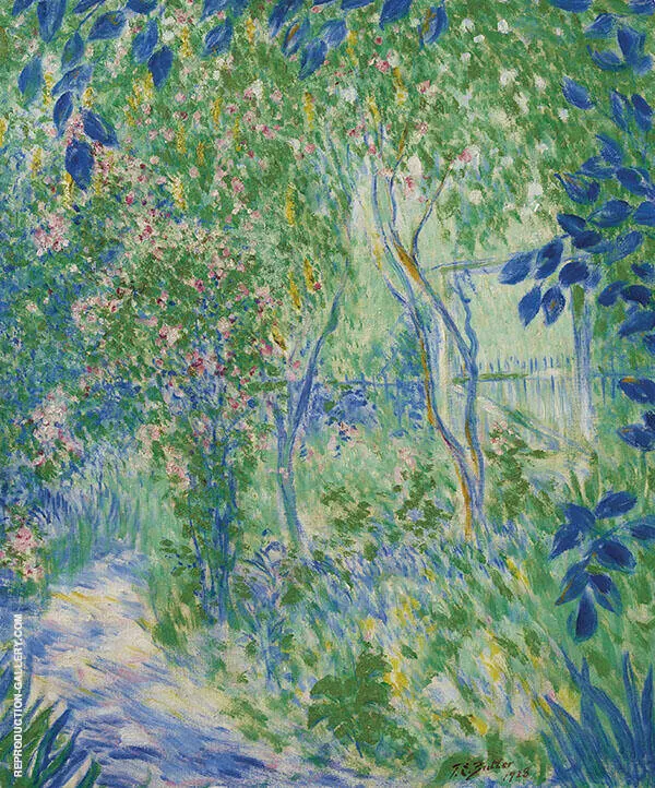 Garden in Giverny By Theodore Earl Butler