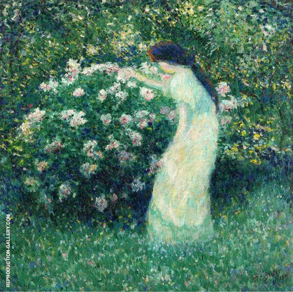 Lili Butlerin Claude Monet's Garden By Theodore Earl Butler