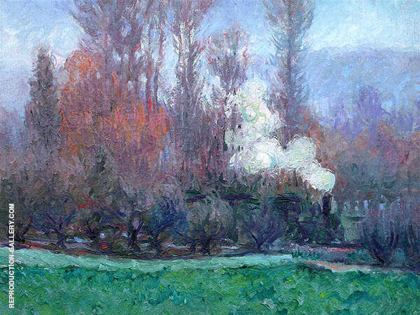 The Train at Giverny by Theodore Earl Butler | Oil Painting Reproduction