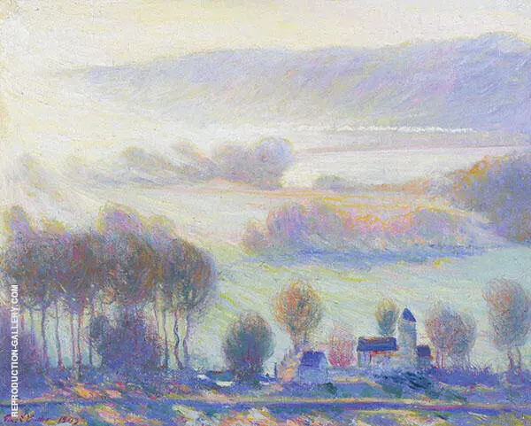 Valley at Giverny Old Mill By Theodore Earl Butler