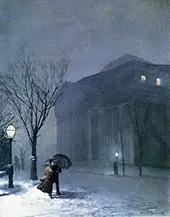 Albany in The Snow By Walter Launt Palmer