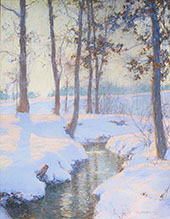 Brook in Winter By Walter Launt Palmer