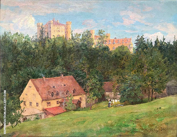 Castle on The Hill 1894 by Walter Launt Palmer | Oil Painting Reproduction